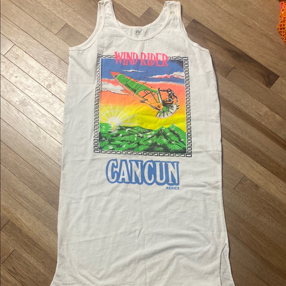 White Wind Rider Cancun Tank Dress